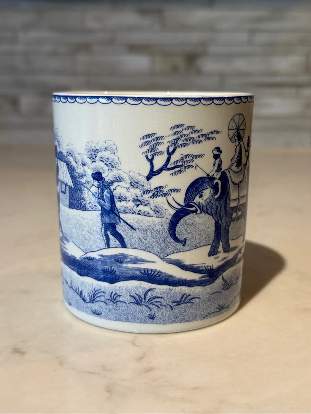 Spode Blue Room Collection Elephant 8 oz Coffee Cup / Mug